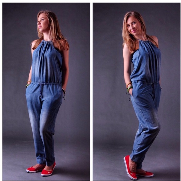 Denim - Denim summer jumpsuit.